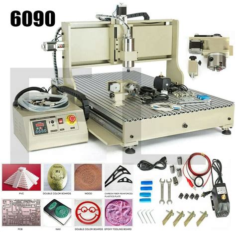 Buy GDAE10 USB 4 Axis CNC 6090 Router Kit MACH3 Control + 2.2kw VFD ...