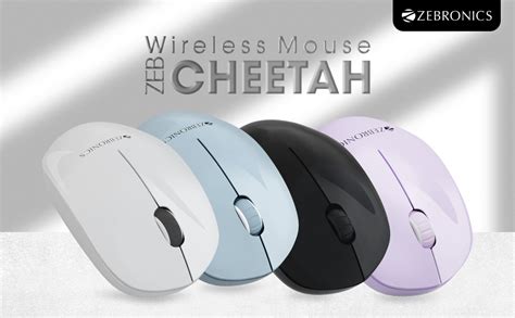 Amazon.in: Buy ZEBRONICS Cheetah Wireless Mouse with 1600 DPI, High ...
