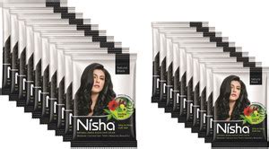 Nisha Natural Henna Based Hair Color Powder Conditioning Herbal Care ...