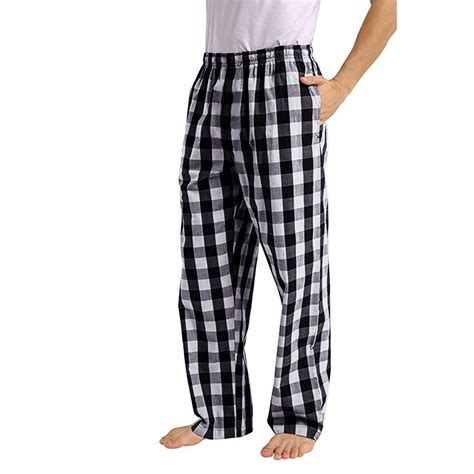 BVnarty Mens Heavyweight Flannel Plaid Pajama Pants 100% Cotton Sleep ...