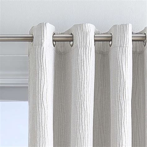 White Textured Curtain 84in | At Home
