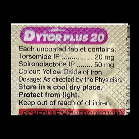 DYTOR PLUS 20MG TABLET 15'S Price, Uses, Side Effects & Substitutes ...