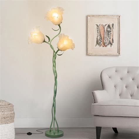 Fuzzbopn Flower Floor Lamp for Living Room, Tall Flower Reading lamp ...