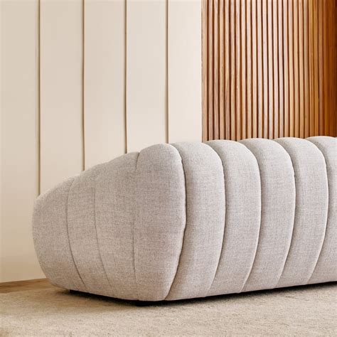 Buy Alchemy Fabric 3-Seater Sofa - Off White from Home Centre at just ...