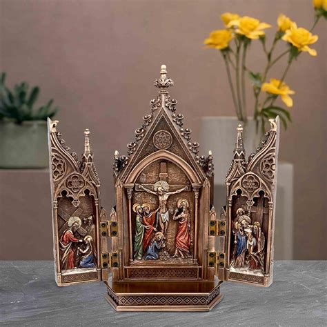 Buy Umi. Christ Statues Poly-Resin (Bronze Mix) Jesus Christ Nailed On ...