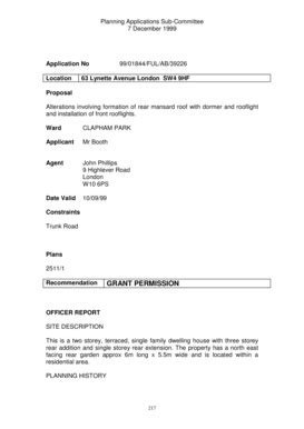 Fillable Online lambeth gov report Lynette Ave, 3rd despatch0.doc. Form ...