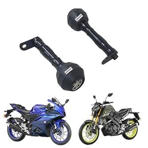 MAHABIR R15 V2 & V3, MT-15, R15 S Frame Slider Black | Set of 2 | Heavy ...