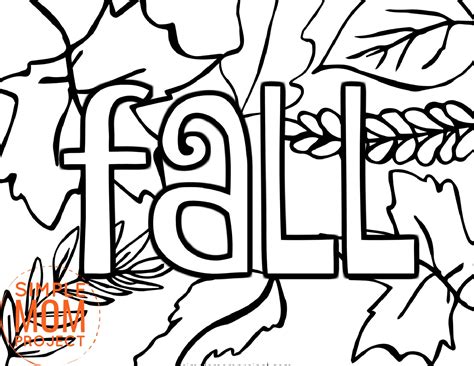 Fall Coloring Pages Printables Free