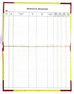 SKY GLORIOUS Despatch Register Book (32 cm X 19 cm), Pages -110 1-Part ...