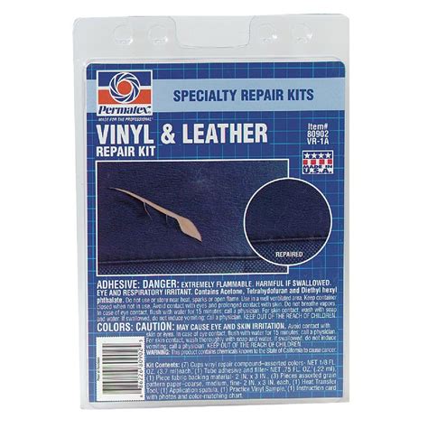Permatex 80902 Vinyl and Leather Repair Kit 4-Piece - toolsprosupply