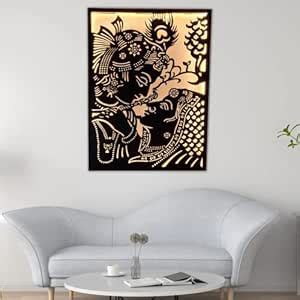 ARCTIK™ Metal Radha-Krishna wall art with LED light 81x60 cm : Amazon ...