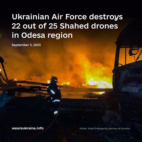 Ukrainian Air Force destroys 22 out of 25 Shahed drones in Odesa region ...