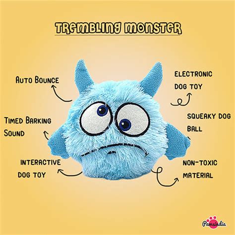Trembling Monster - Blue | Automatic & Interactive Dog Toy | Shop Dog ...