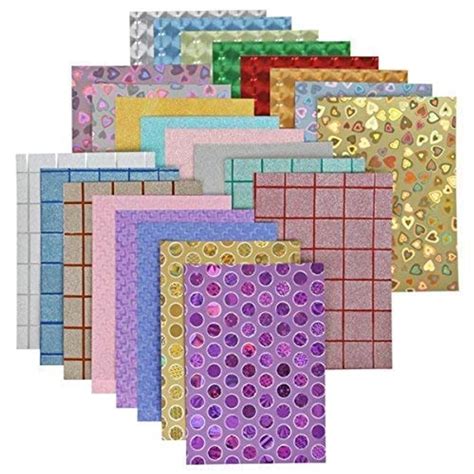 Holographic Sparkling Designer A4 Stickers - Pack Of 10