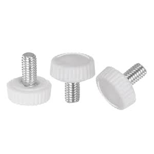 uxcell 20pcs M5 x 12mm Male Thread Knurled Knobs, Thumb Screw Clamping ...