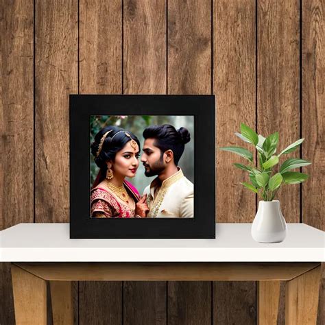 Customised Photo frame with Your Photo | 5x5 Inches | Personalized ...