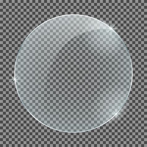 Glass plate isolated on a transparent background | Premium Vector