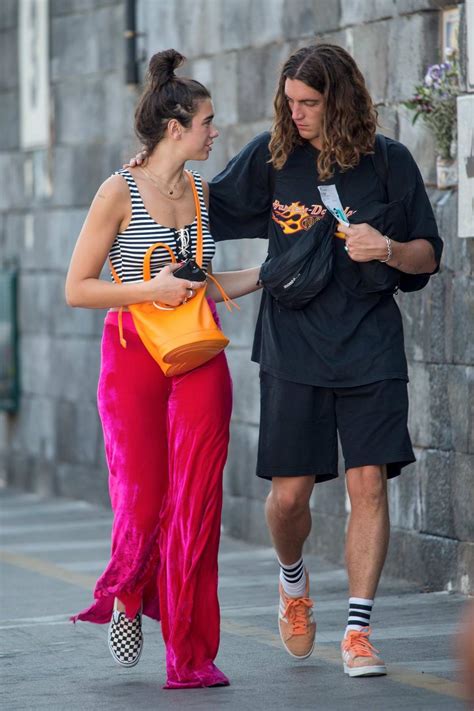 dua lipa with her new musician boyfriend paul klein on the island of ...