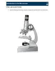 Image result for Introduction to Microscope Lab Answer Key