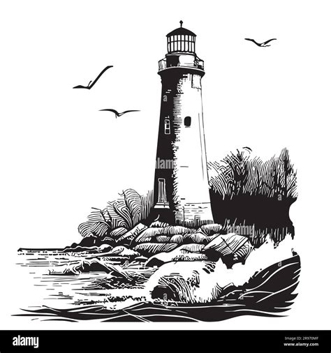 Lighthouse Drawings Images