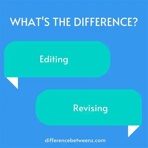 Image result for The Difference Between Editing and Revising