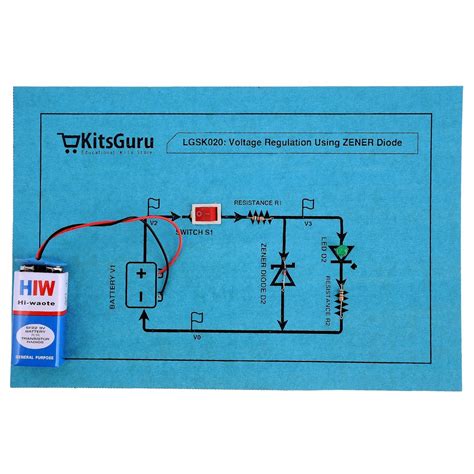 DIY Kit : Voltage regulation using zener diode | KitsGuru