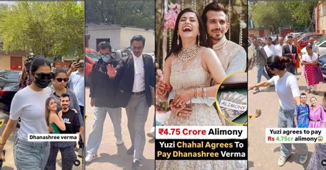 Dhanashree trolled for Rs 4.75 crore alimony; Yuzvendra Chahal arrives ...