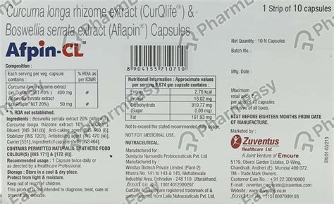 Buy Afpin Cl Strip Of 10 Capsules Online at Flat 15% OFF | PharmEasy
