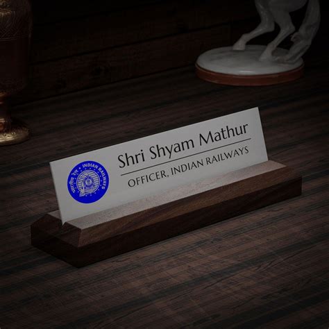 Excelus Office Desk Name Plate for Indian Railways – Housenama