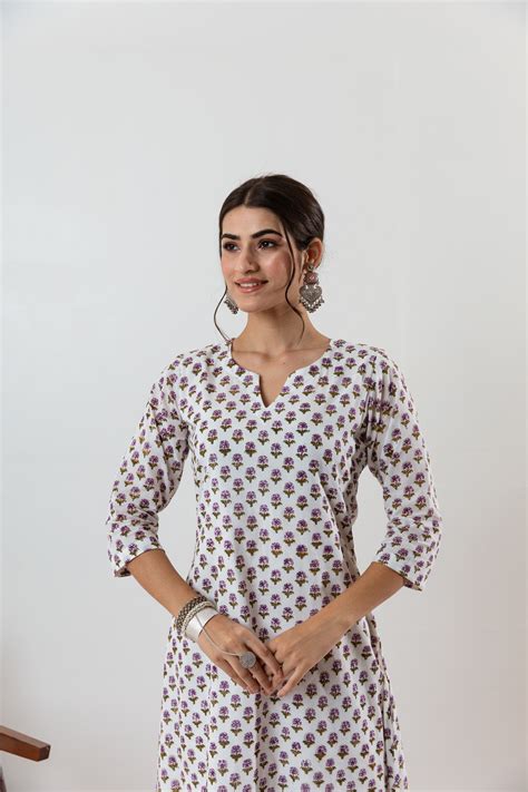Lavender Mini Anar Kurta – Priya Keswani Label