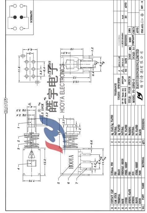 PS-22F02-S-B Plugin Key lock Switches A2030 – EMERGING TECHNOLOGIES