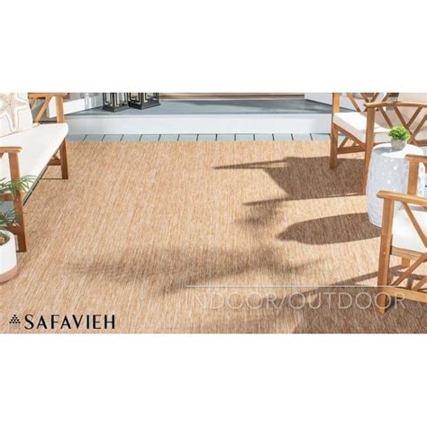 Safavieh Courtyard Freeport 4 x 4 (ft) Loomed Natural/Natural Round ...