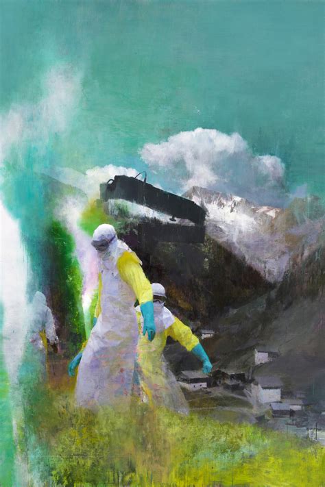 Justin Mortimer, Der Besucher, 2014, Oil on canvas, 240 × 190 cm ...