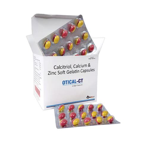 Calcitriol 0.25mcg.+ Calcium Carbonate 500Mg. Eq. to elemental Calciu