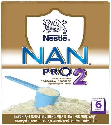 NESTLE Nan Pro 2 Follow-Up Infant Formula Powder, After 6 months, 400g ...