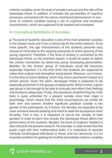 Image result for Article Review Examples