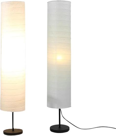 IKEA Vickleby (404.844.87) Handmade Rice Paper Shade White Floor Lamp ...