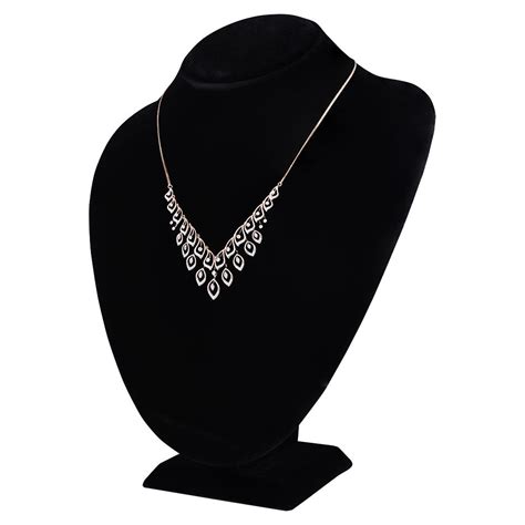 Buy Graceful Leaf Astra Diamond Necklace Set ANS25A04-D900X0B Online at ...