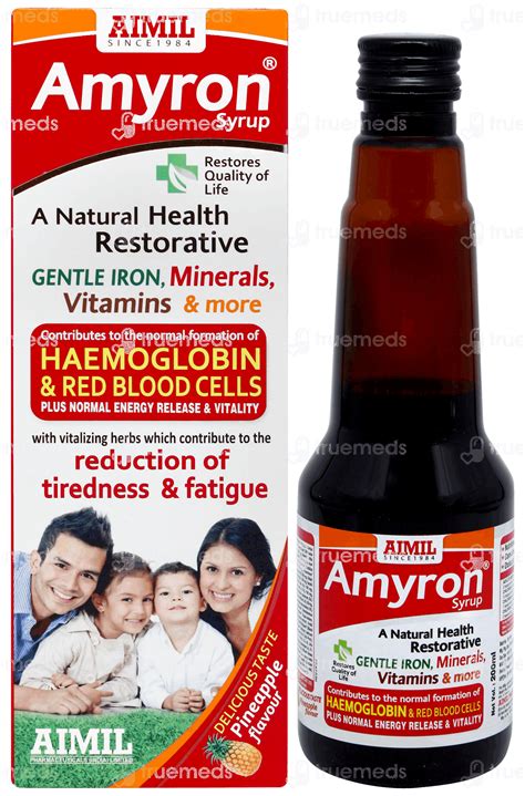 Amyron Syrup 200 ML - Uses, Side Effects & Dosage from Truemeds