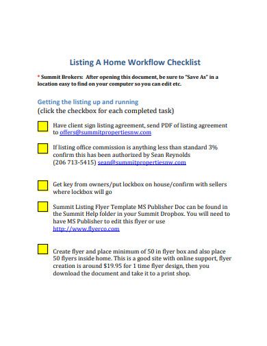 Workflow Checklist Examples 的图像结果