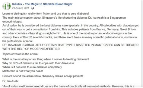 Fact Check: Are doctors recommending Insulux for diabetes control ...