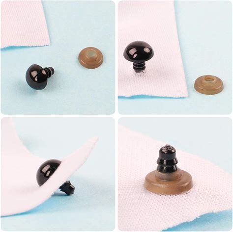 Buy 260pcs Plastic Safety Eyes and Noses with Washers, Craft Doll Eyes ...