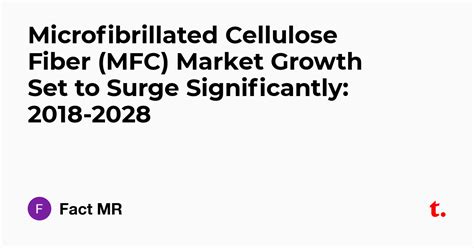 Microfibrillated Cellulose Fiber (MFC) Market Growth Set to Surge ...