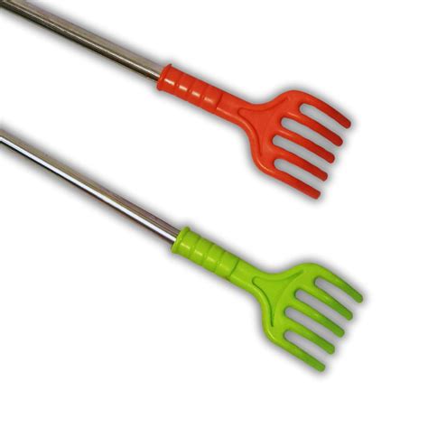 ADIMAC 2-Pack Itching Stick Back Scratcher & Massager - Plastic Handle ...