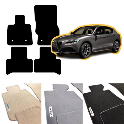 Alfa Romeo Stelvio 949 2017-2024 Velour Custom Made Floor Mats - Etsy