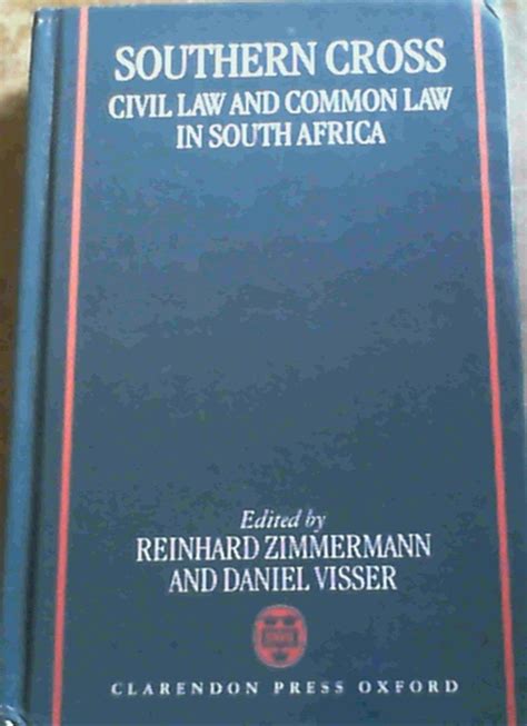 Buy Southern Cross: Civil Law and Common Law in South Africa Book ...