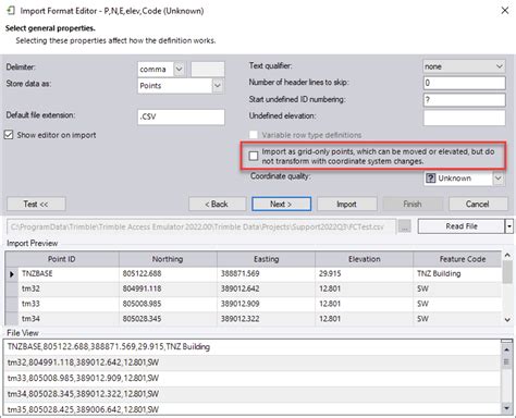 Trimble CSV File 的图像结果