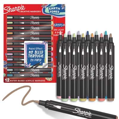 Sharpie® Creative Markers Bullet Tip Earth Tones Acrylic Marker Set ...
