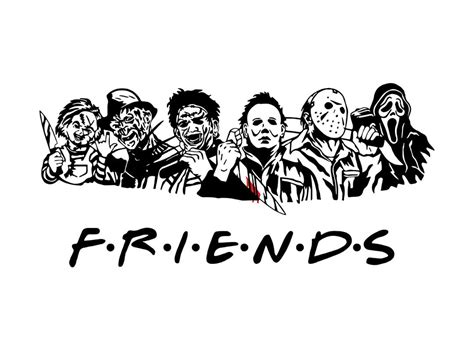 Buy Horror Characters Svg, Horror Svg, Horror Friends Svg, Halloween ...