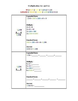 Image result for Expanded Form Multiplication
